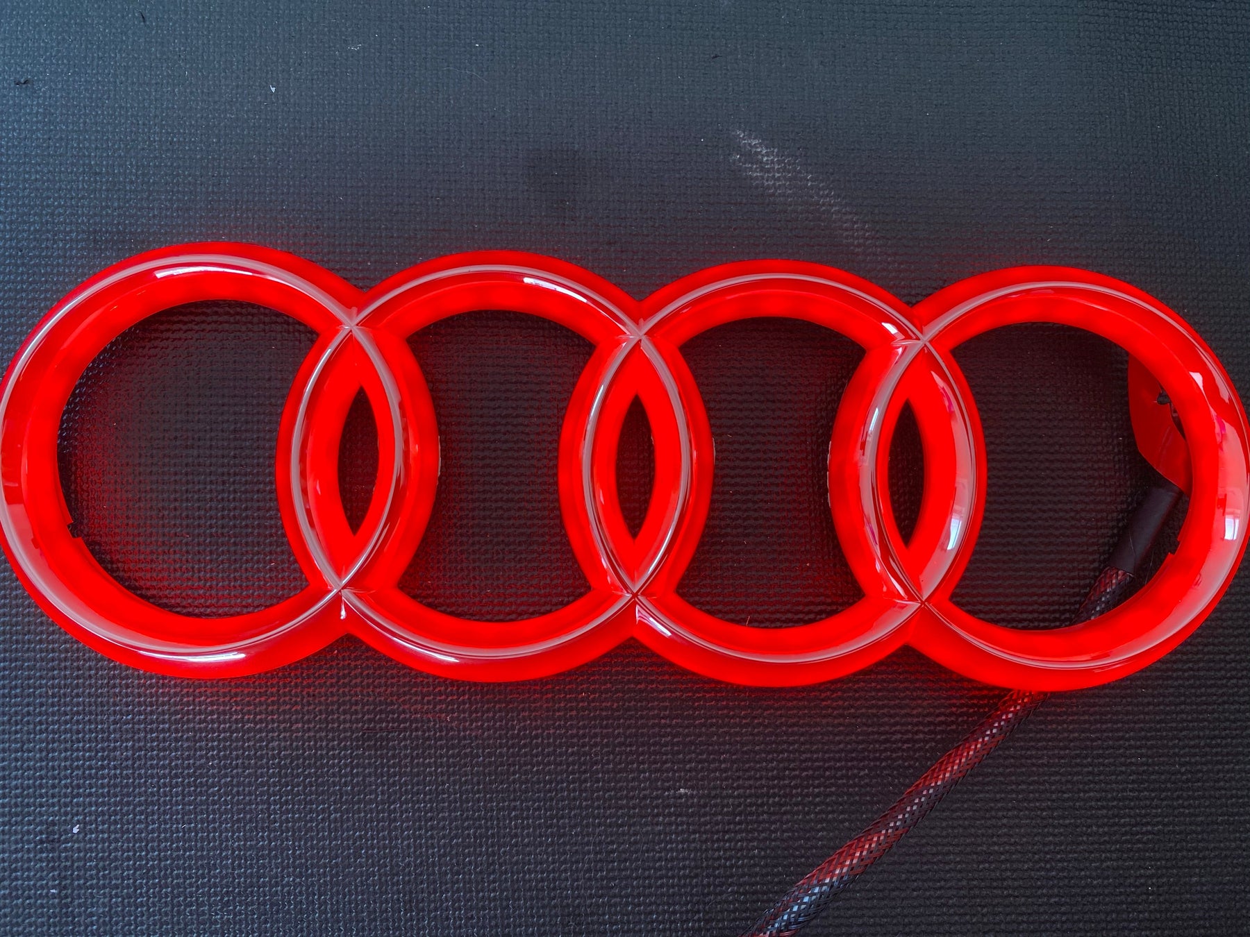 Logo Audi Lumineux Led Noir Avant Arrière