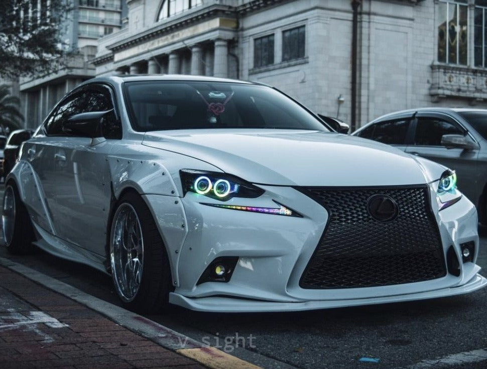 2014-2020 Lexus IS RGBW Color-Chasing LED DRL Boards LED headlight kit AutoLEDTech Oracle Lighting Trendz Flow Series RGBHaloKits OneUpLighting Morimoto