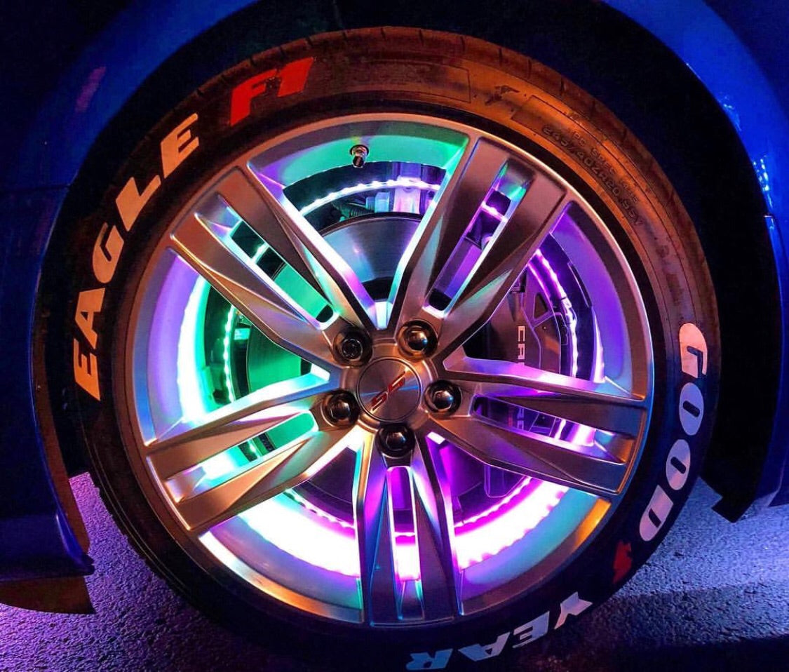 Color-Chasing RGB LED Wheel Ring Lights Kit (Flow Series) LED headlight kit AutoLEDTech Oracle Lighting Trendz Flow Series RGBHaloKits OneUpLighting Morimoto