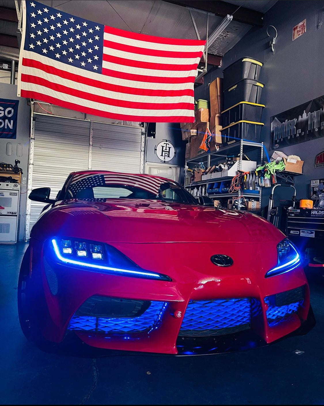 2019-2022 Toyota Supra GR MK5 RGBW +A LED DRL Boards LED headlight kit AutoLEDTech Oracle Lighting Trendz Flow Series RGBHaloKits OneUpLighting Morimoto