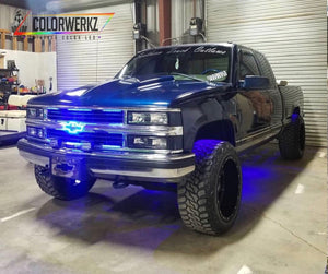 Chevy Bowtie RGBW LED Emblem Logo Badge (RGBW | Flow Series) LED headlight kit AutoLEDTech Oracle Lighting Trendz Flow Series RGBHaloKits OneUpLighting Morimoto