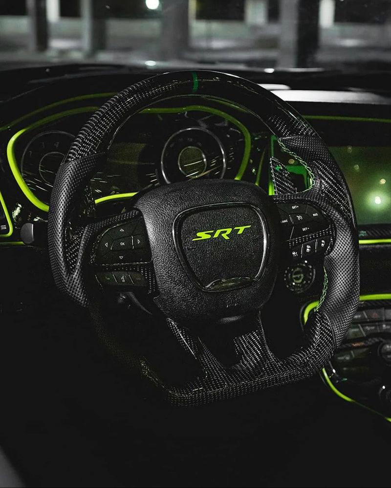 2015-2023 Dodge Charger Challenger Custom Carbon Fiber Steering Wheel ...