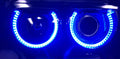 2008-2014 Dodge Challenger RGBW Color-Chasing LED Halo DRL Projector Headlights - 2015+ Style Design LED headlight kit AutoLEDTech Oracle Lighting Trendz Flow Series RGBHaloKits OneUpLighting Morimoto