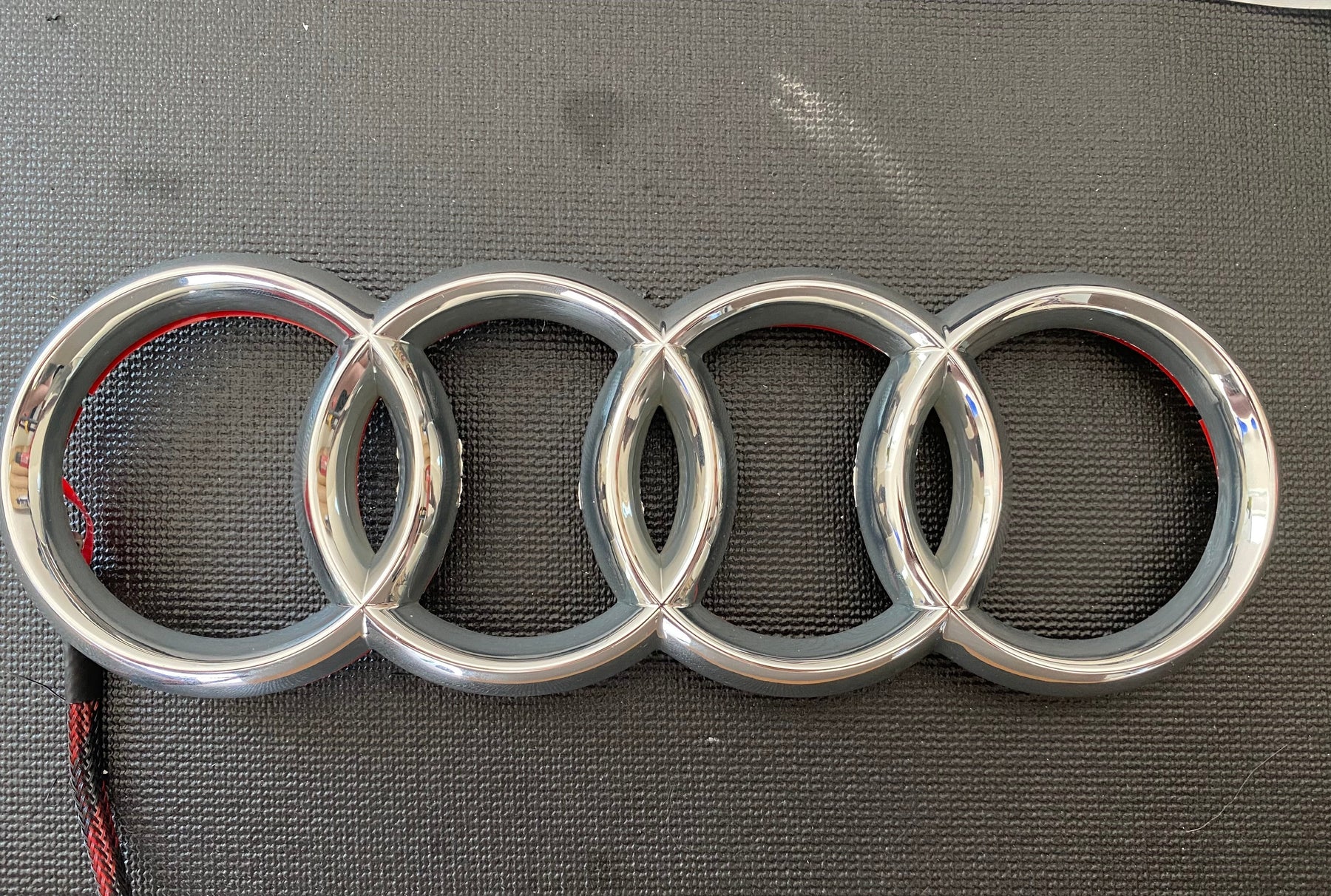 White Animated Startup Dynamic LED Audi Rings Emblem Logo Badge (273mm–