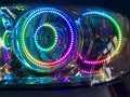 2006-2008 Dodge Ram Color-Chasing Halo Kit LED headlight kit AutoLEDTech Oracle Lighting Trendz Flow Series RGBHaloKits OneUpLighting Morimoto