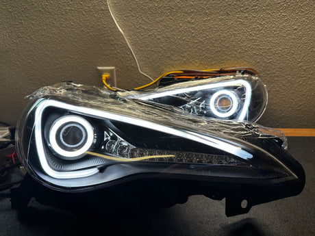 2012-2020 Subaru BRZ RGBW Color-Chasing Spec-D LED Halo DRL Headlights LED headlight kit AutoLEDTech Oracle Lighting Trendz Flow Series RGBHaloKits OneUpLighting Morimoto