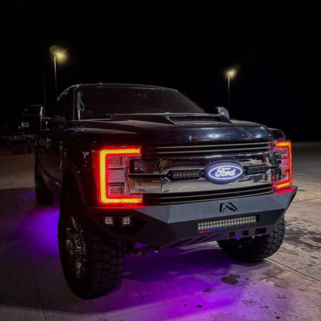 2017-2019 Ford F250 F350 Super Duty RGBW +A LED DRL Boards LED headlight kit AutoLEDTech Oracle Lighting Trendz Flow Series RGBHaloKits OneUpLighting Morimoto