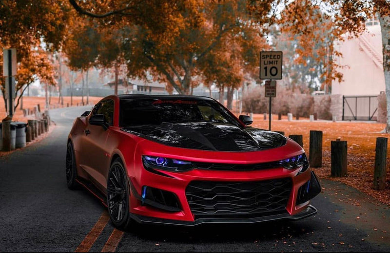 For 2019-2024 Chevy Camaro LS LT LED Headlight - Right Passenger Side Black