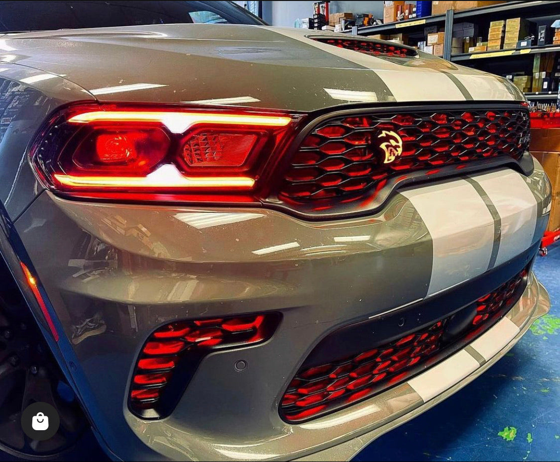 2021-2023 Dodge Durango RGBW Color-Chasing LED DRL Board Tube Kit LED headlight kit AutoLEDTech Oracle Lighting Trendz Flow Series RGBHaloKits OneUpLighting Morimoto