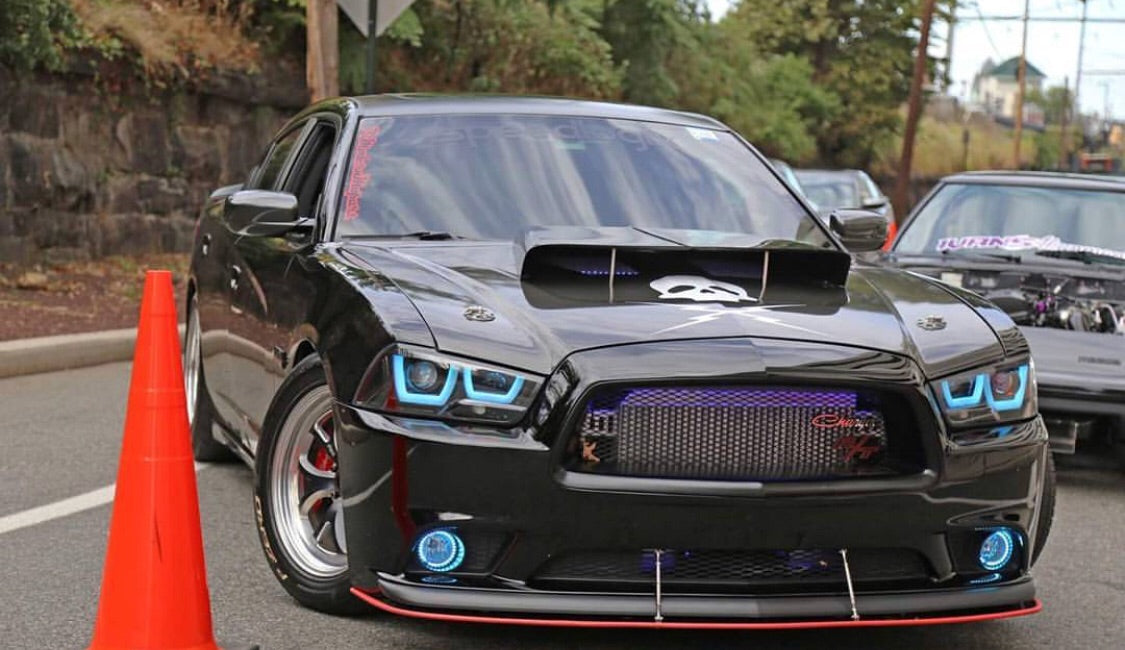 2011-2014 Dodge Charger Spec-D RGBW Color-Chasing LED DRL Boards LED headlight kit AutoLEDTech Oracle Lighting Trendz Flow Series RGBHaloKits OneUpLighting Morimoto