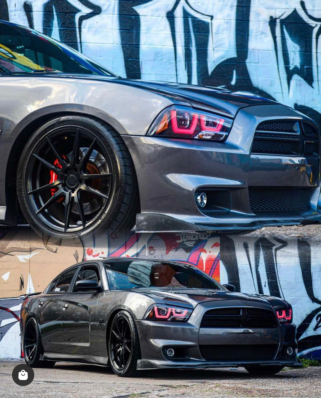 2011-2014 Dodge Charger RGBW Color-Chasing Spec-D LED Halo DRL Headlights (Flow Series) LED headlight kit AutoLEDTech Oracle Lighting Trendz Flow Series RGBHaloKits OneUpLighting Morimoto