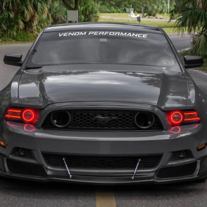 2011-2014 Ford Mustang RGBW +A LED DRL Boards LED headlight kit AutoLEDTech Oracle Lighting Trendz Flow Series RGBHaloKits OneUpLighting Morimoto