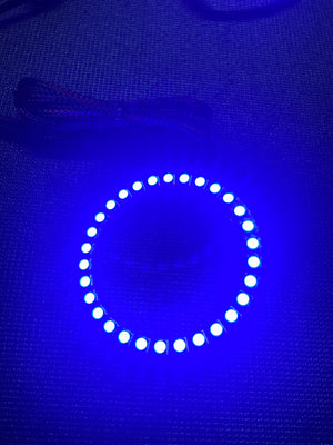 WATERPROOF 55mm-180mm Flow Series RGBW LED Circular Halo Rings Kit LED headlight kit AutoLEDTech Oracle Lighting Trendz Flow Series RGBHaloKits OneUpLighting Morimoto