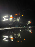 2020-2022 Ford Super Duty F250 F350 LED Grill Accent Lights Kit | XL, XLT, STX, Tremor, KR, Lariat, Platinum LED headlight kit AutoLEDTech Oracle Lighting Trendz Flow Series RGBHaloKits OneUpLighting Morimoto