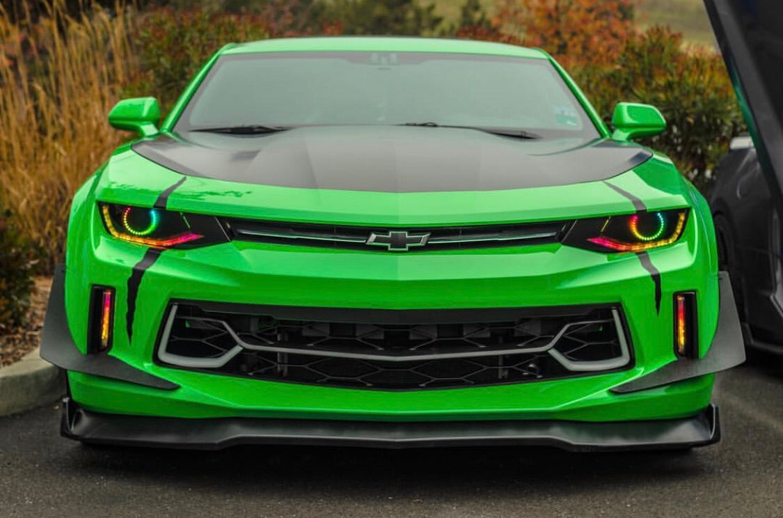 2016-2019 Chevrolet Camaro RGBW Color-Chasing LED DRL Boards LED headlight kit AutoLEDTech Oracle Lighting Trendz Flow Series RGBHaloKits OneUpLighting Morimoto