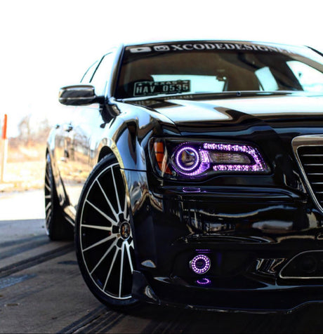 2011-2023 Chrysler 300 C SRT RGBW Color-Chasing LED DRL Boards LED headlight kit AutoLEDTech Oracle Lighting Trendz Flow Series RGBHaloKits OneUpLighting Morimoto