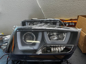 2011-2014 Dodge Charger RGBW Color-Chasing Spec-D LED Halo DRL Headlights (Flow Series) LED headlight kit AutoLEDTech Oracle Lighting Trendz Flow Series RGBHaloKits OneUpLighting Morimoto