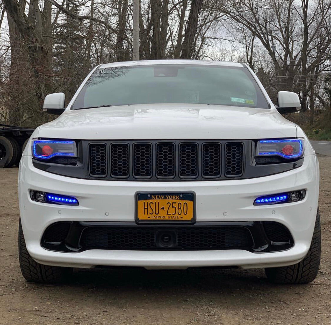 2014-2021 Jeep Grand Cherokee WK2 RGBW Color-Chasing LED DRL Boards LED headlight kit AutoLEDTech Oracle Lighting Trendz Flow Series RGBHaloKits OneUpLighting Morimoto