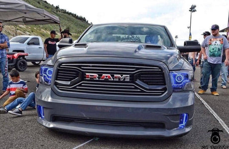 2009-2015 Dodge Ram 1500 2500 RGBW Color-Chasing LED Halo Kit (Dual) LED headlight kit AutoLEDTech Oracle Lighting Trendz Flow Series RGBHaloKits OneUpLighting Morimoto