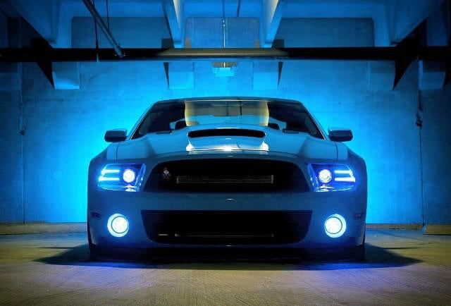 2011-2014 Ford Mustang RGBW +A LED DRL Boards LED headlight kit AutoLEDTech Oracle Lighting Trendz Flow Series RGBHaloKits OneUpLighting Morimoto