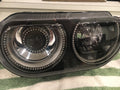 2008-2014 Dodge Challenger RGBW Color-Chasing LED Halo Prebuilt Projector Headlights (Flow Series) LED headlight kit AutoLEDTech Oracle Lighting Trendz Flow Series RGBHaloKits OneUpLighting Morimoto
