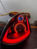 2003-2007 Infiniti G35 Coupe RGBW Color-Chasing LED Halo DRL Headlights - Flow Series LED headlight kit AutoLEDTech Oracle Lighting Trendz Flow Series RGBHaloKits OneUpLighting Morimoto