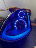 2003-2007 Infiniti G35 Coupe RGBW Color-Chasing LED Halo DRL Headlights - Flow Series LED headlight kit AutoLEDTech Oracle Lighting Trendz Flow Series RGBHaloKits OneUpLighting Morimoto