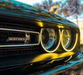 2015-2023 Dodge Challenger WATERPROOF RGBW Color-Chasing Exterior Halo Kit (Flow Series) LED headlight kit AutoLEDTech Oracle Lighting Trendz Flow Series RGBHaloKits OneUpLighting Morimoto