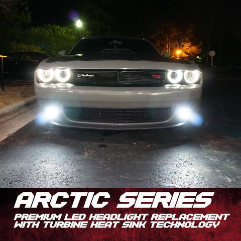 2008-2023 Dodge Challenger Replacement 6K LED Headlight / Fog Light Conversion Kit Bulbs (40W) LED headlight kit AutoLEDTech Oracle Lighting Trendz Flow Series RGBHaloKits OneUpLighting Morimoto