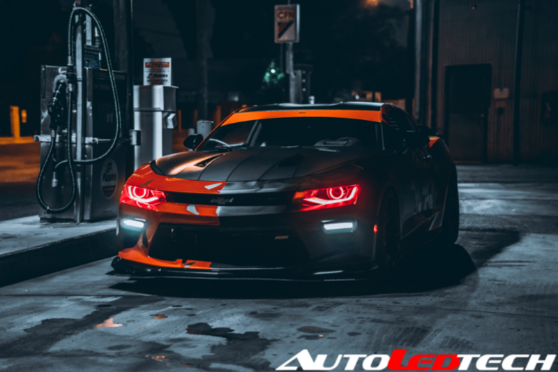 2016-2019 Chevrolet Camaro RGBW Color-Chasing LED DRL Boards LED headlight kit AutoLEDTech Oracle Lighting Trendz Flow Series RGBHaloKits OneUpLighting Morimoto