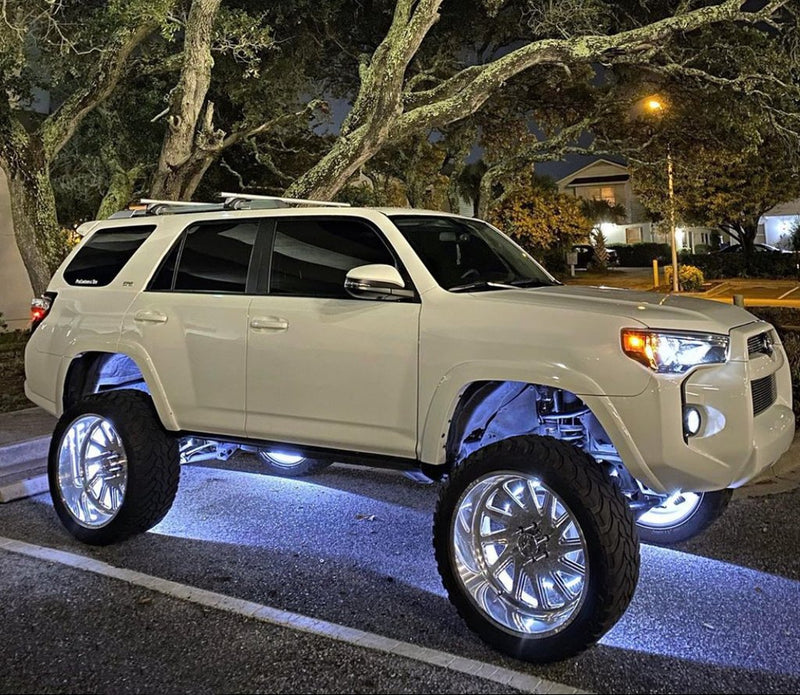 Pure White LED Wheel Ring Lights Kit (Single Double Row)