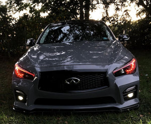 2014-2023 Infiniti Q50 Q70 RGBW Color-Chasing LED DRL Boards LED headlight kit AutoLEDTech Oracle Lighting Trendz Flow Series RGBHaloKits OneUpLighting Morimoto
