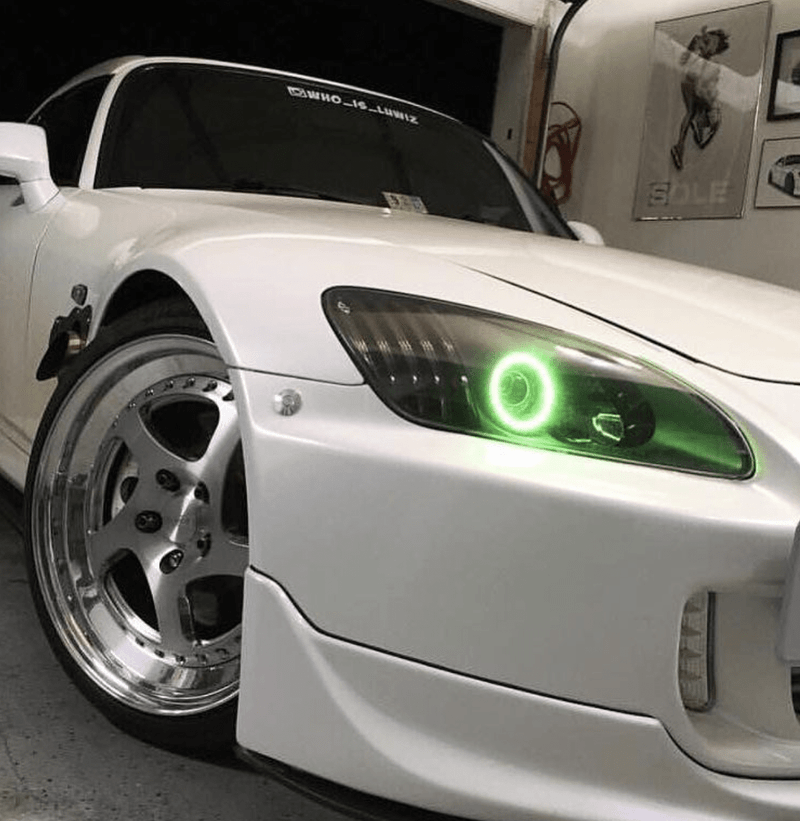 2000-2009 Honda S2000 RGBW Color-Chasing LED Halo & DRL Tube Kit LED headlight kit AutoLEDTech Oracle Lighting Trendz Flow Series RGBHaloKits OneUpLighting Morimoto