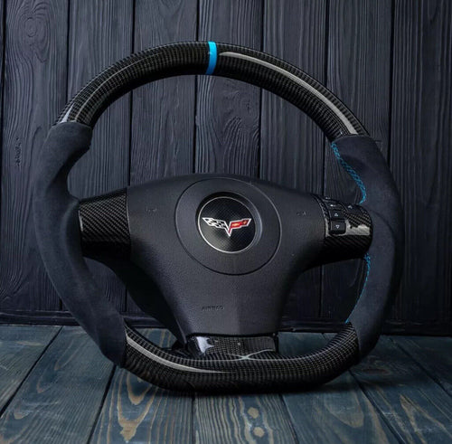 2006-2013 Chevrolet C6 Corvette Custom Carbon Fiber Steering Wheel w/ LED RPM Display LED headlight kit AutoLEDTech Oracle Lighting Trendz Flow Series RGBHaloKits OneUpLighting Morimoto