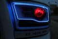 2013-2018 Dodge Ram 1500 2500 RGBW Color-Chasing LED Halo Kit (Projector Outline) LED headlight kit AutoLEDTech Oracle Lighting Trendz Flow Series RGBHaloKits OneUpLighting Morimoto
