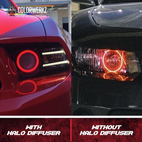 WATERPROOF 55mm-180mm Flow Series RGBW LED Circular Halo Rings Kit LED headlight kit AutoLEDTech Oracle Lighting Trendz Flow Series RGBHaloKits OneUpLighting Morimoto